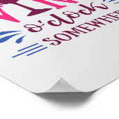 Het is Wine O-klok ergens grappig Poster (Hoek)