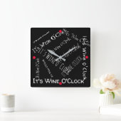 HET IS WINE O'CLOCK - VIERKANTE KLOK (Huis)