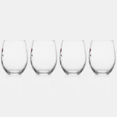 Het is Wine O'Clock Wine Glass Set Wijnglas Zonder Voet (Links)