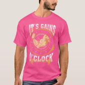 Het is winst O'Clock Gym Bodybuilding Gewichtheffe T-shirt (Voorkant)