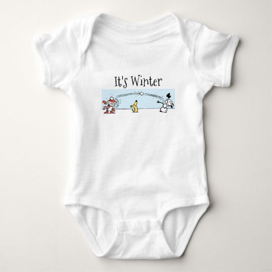 Het is Winter Baby Bodysuit (Voorkant)