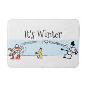 Het is winter badmat (Voorkant)