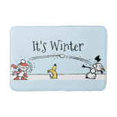 Het is winter badmat (Voorkant)