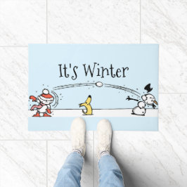 Het is winter deurmat