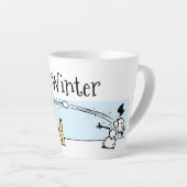 Het is winter latte mok (Rechterhoek)