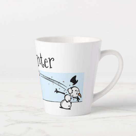 Het is winter latte mok (Rechts)