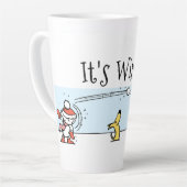 Het is winter latte mok (Linkerhoek)