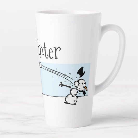 Het is winter latte mok (Rechts)