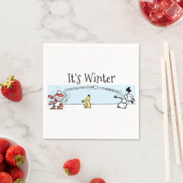 Het is winter servet