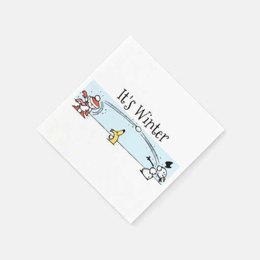 Het is winter servet (Hoek)