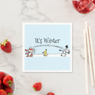 Het is winter servet