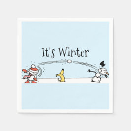 Het is winter  servet