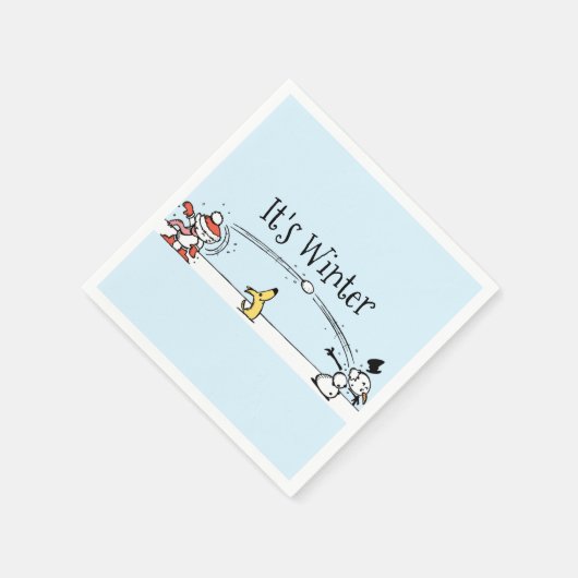 Het is winter servet (Hoek)