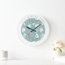 Het is winter tijd kerst wanten patroon in Mint