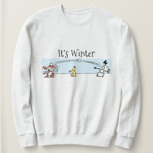 Het is winter trui (Design voorkant)
