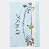 Het is Winterkeukenhanddoek Theedoek (Verticaal)