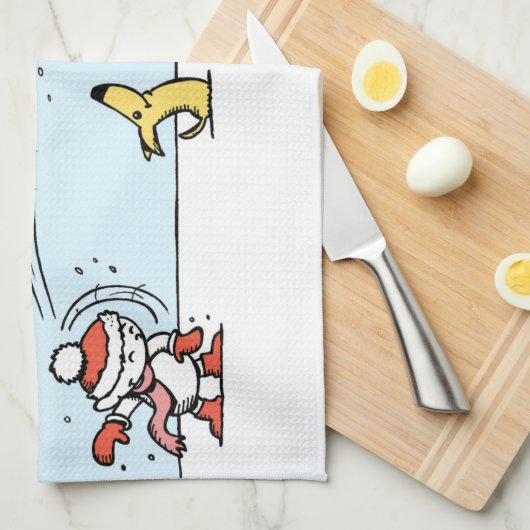 Het is Winterkeukenhanddoek Theedoek (Quarter Fold)