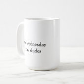 het is woensdag mijn dudes koffiemok (Voorkant links)