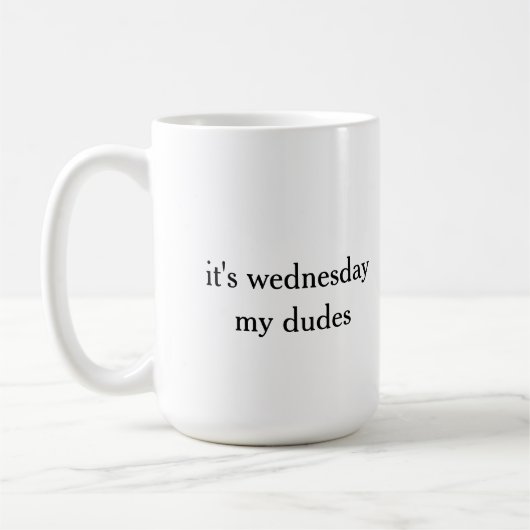 het is woensdag mijn dudes koffiemok (Links)