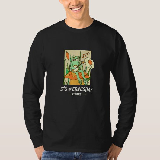 Het Is Woensdag Mijn Kerels S Als Kikker Meme T-shirt (Voorkant)