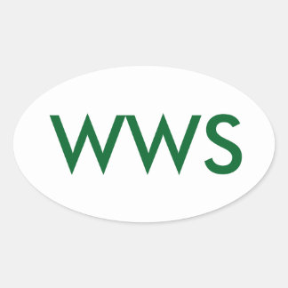 Het is WWS, of (WA WA Segowea!) Ovale Sticker