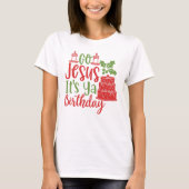 Het is Ya Birthday Kerstmis T-Shirt. T-shirt (Voorkant)