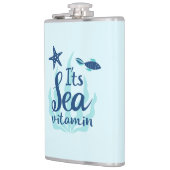 Het is Zee Vitamine - Grappige oceaan geïnspireerd Heupfles (Links)