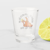 Het is zijn dag kalkoen dank je shot glas (Achterkant)