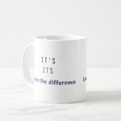 Het is zijn grammar koffiemok (Voorkant links)