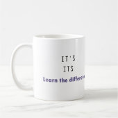 Het is zijn grammar koffiemok (Links)