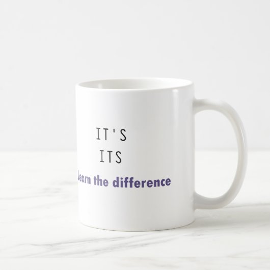 Het is zijn grammar koffiemok (Rechts)