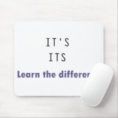 Het is zijn grammar muismat (Met muis)