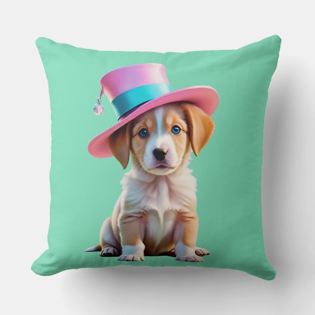 Het is zijn verjaardag puppy kussen (Voorkant)