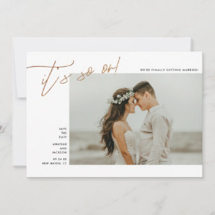 Het is zo aan Foto van Elegant Typografie Kope Save The Date