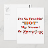 Het is zo Freakin'HOT Briefkaart (Voorkant / Achterkant)