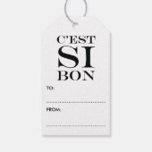 Het is zo goed - C'est Si Bon French Cadeaulabel (Achterkant)