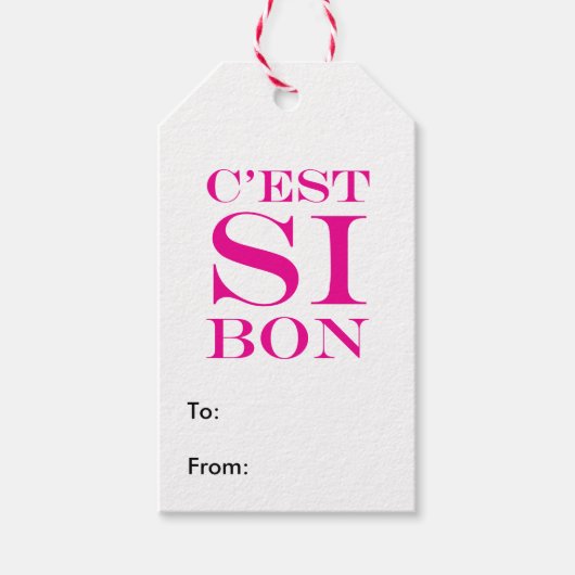 Het is zo goed - C'est Si Bon French Cadeaulabel (Voorkant)