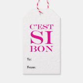 Het is zo goed - C'est Si Bon French Cadeaulabel (Achterkant)