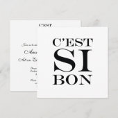 Het is zo goed - C'est Si Bon French Kaart (Voorkant / Achterkant)