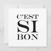 Het is zo goed - C'est Si Bon French Kaart (Voorkant)