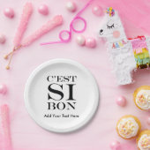Het is zo goed - C'est Si Bon French Papieren Bordje (Feest)