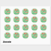 het is zo goed om thuis te zijn ronde sticker (Vel)