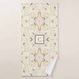 Het is zo ivoor geometrisch Abstract patroon Badhanddoek