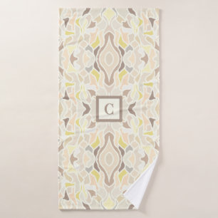 Het is zo ivoor Geometrisch Abstract Patroon Badhanddoek