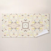 Het is zo ivoor geometrisch Abstract patroon Badhanddoek (Badhanddoek)