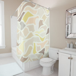 Het is zo ivoor geometrisch Abstract patroon Douchegordijn