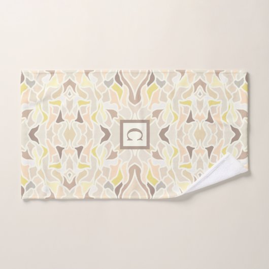 Het is zo ivoor geometrisch Abstract patroon Handdoek (Handdoek)