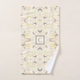 Het is zo ivoor geometrisch Abstract patroon Handdoek