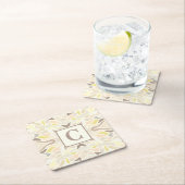 Het is zo ivoor geometrisch Abstract patroon Kartonnen Onderzetters (Insitu)