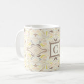 Het is zo ivoor geometrisch Abstract patroon Koffiemok (Voorkant links)
